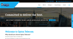 Desktop Screenshot of optontelecom.co.uk